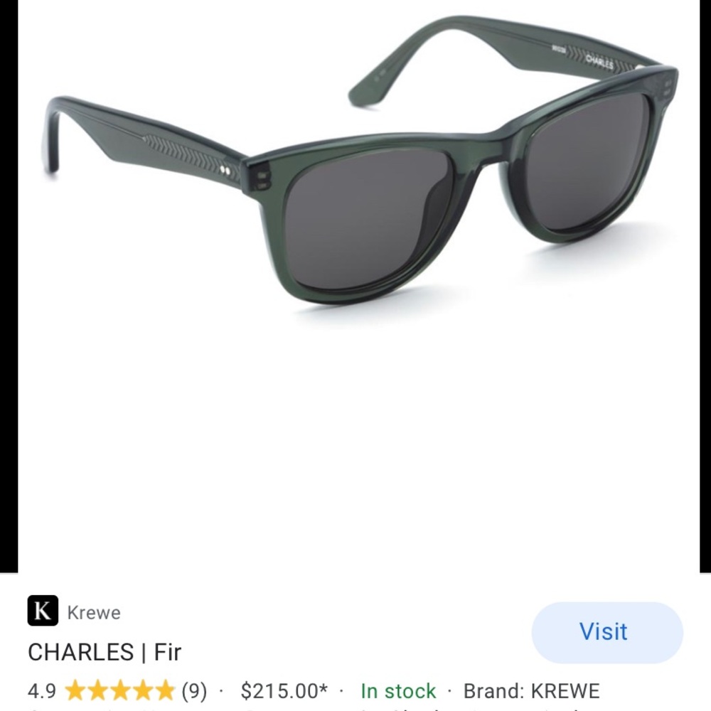 Krewe Sunglasses design: Charles